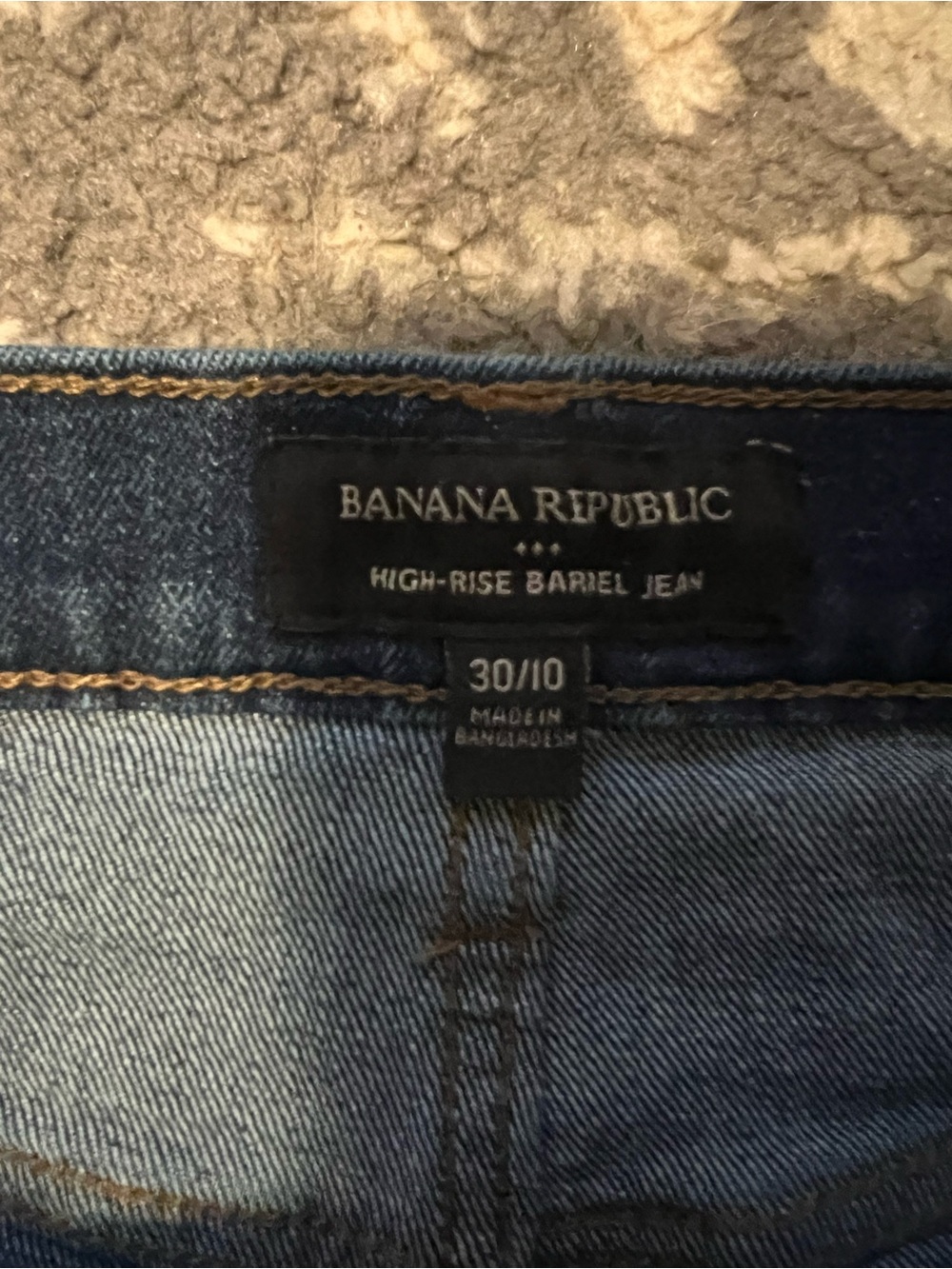 Banana Republic barrel Dark Blue Panel Detail Jeans size 10 (Z124) - Picture 7 of 9
